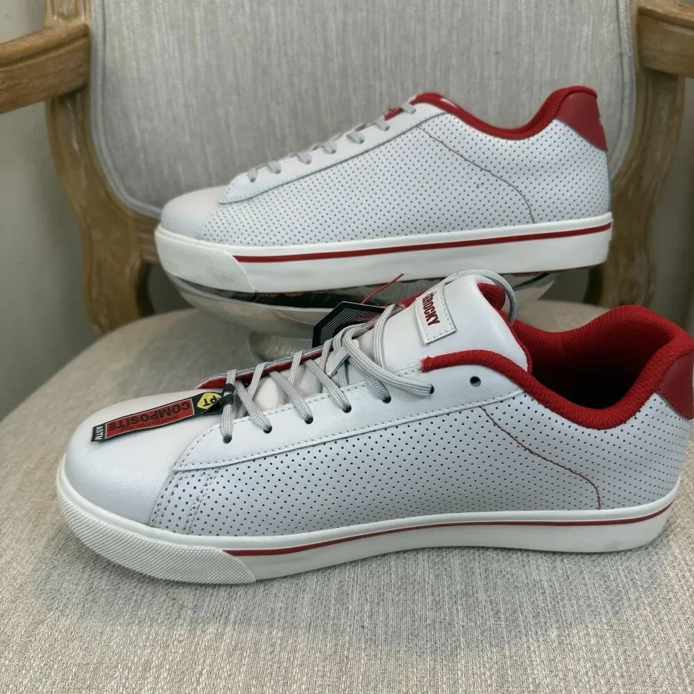 Rocky Skate Casual Leather Nano Composite toe shoes NEW Men's 3" CT Work 11W Red - Picture 2 of 12